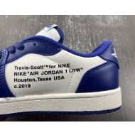 JORDAN CUSTOM SCOTT 1 AIR X X OFF-WHITE TRAVIS DM7890-101 0816
